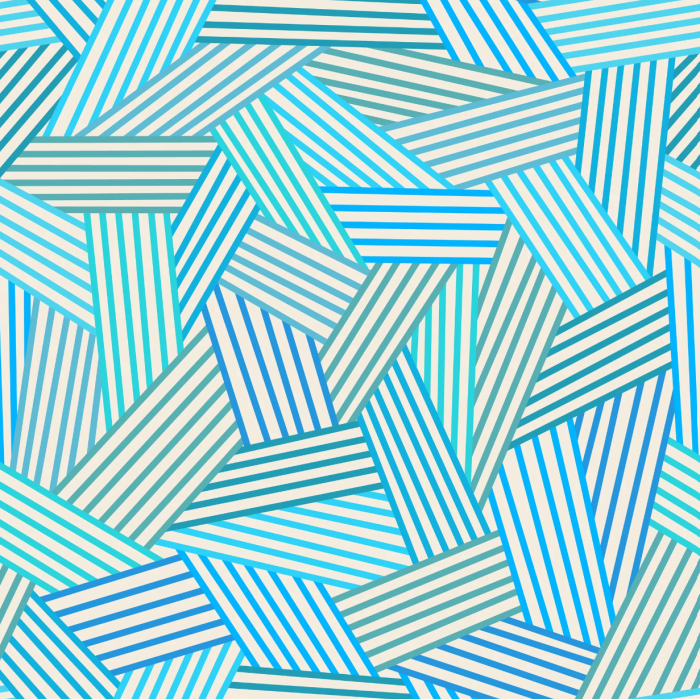 Louvelle Amelie Shower Cap in Aqua Stripe