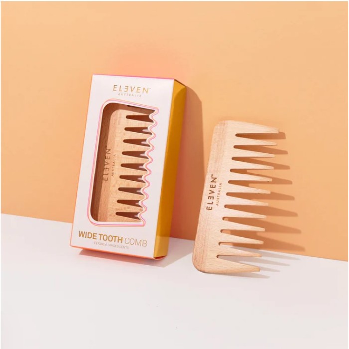 ELEVEN Wide Tooth Wooden Comb